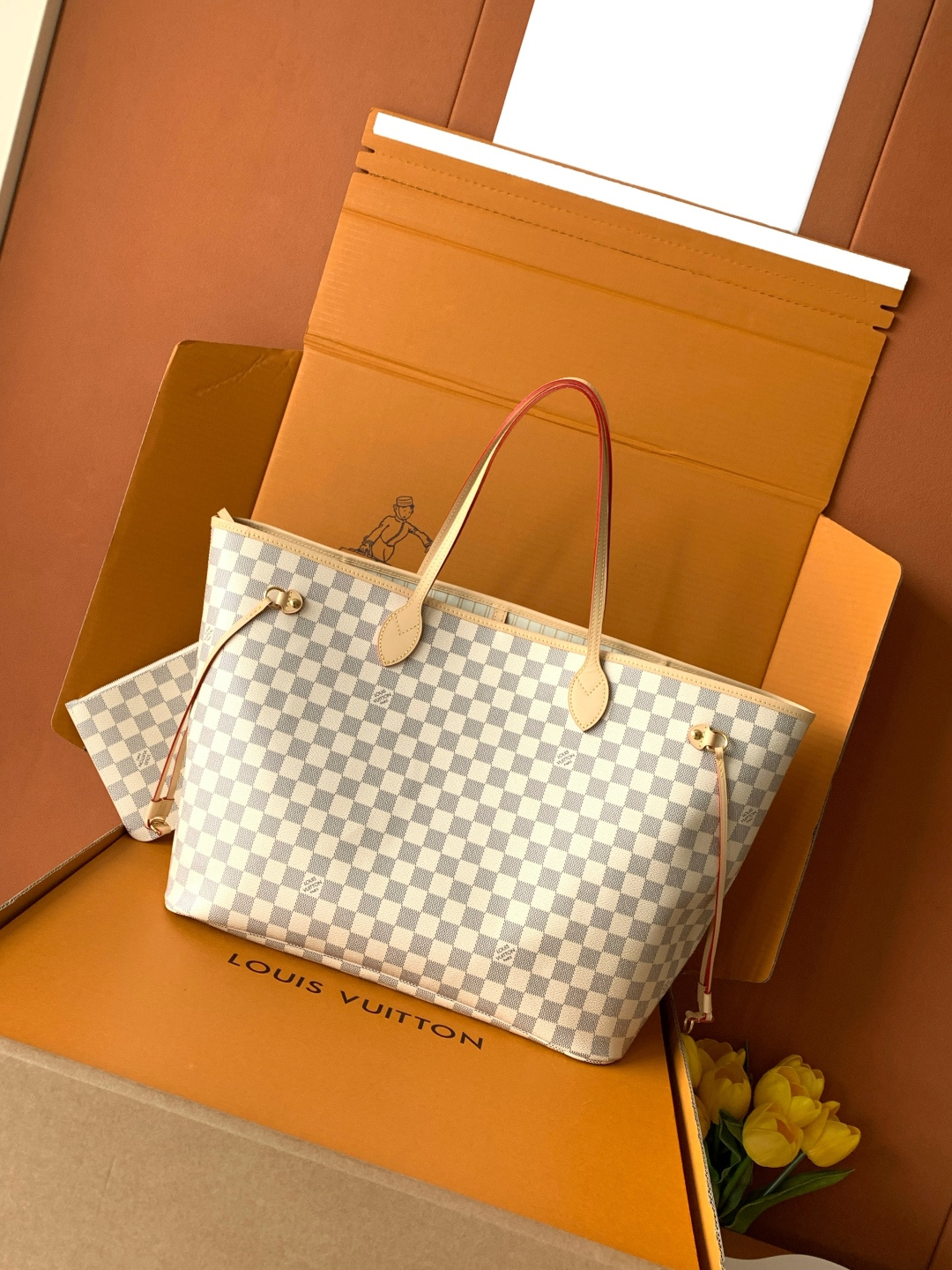 Louis Vuitton Tote Bag Cow Leather M-l