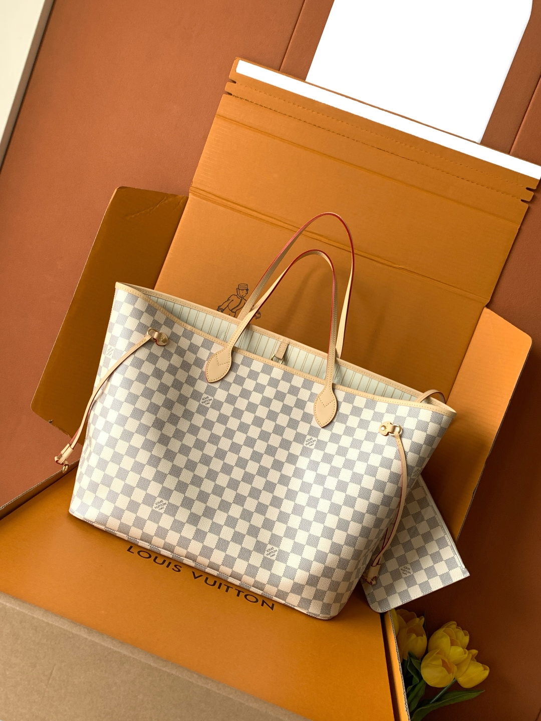 Louis Vuitton Tote Bag Cow Leather M-l