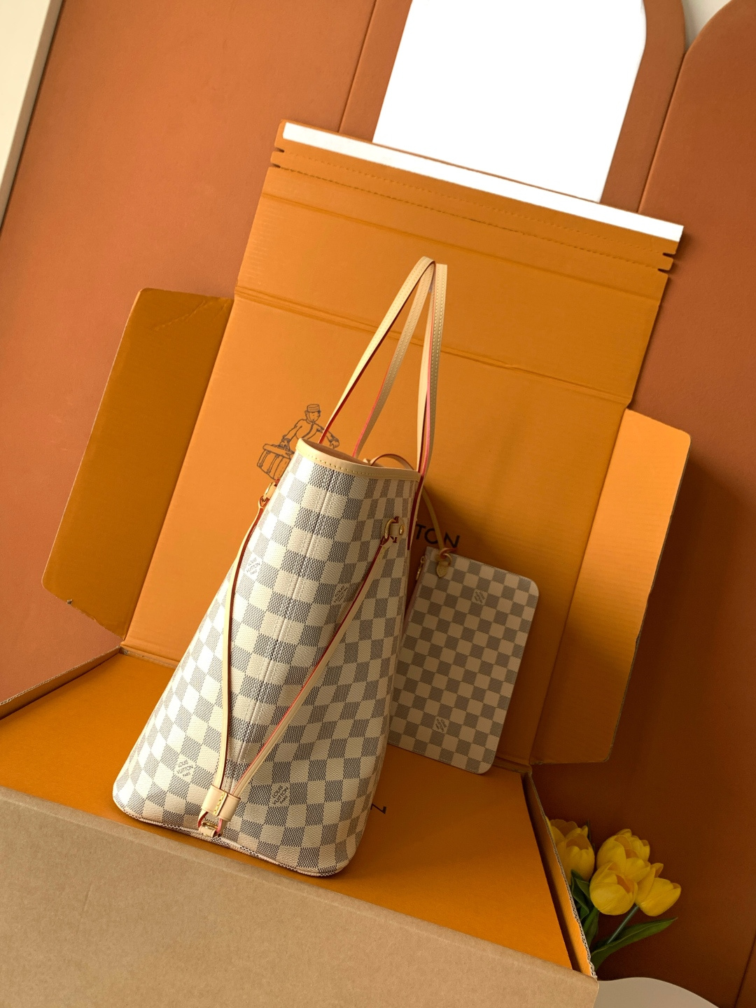 Louis Vuitton Tote Bag Cow Leather M-l