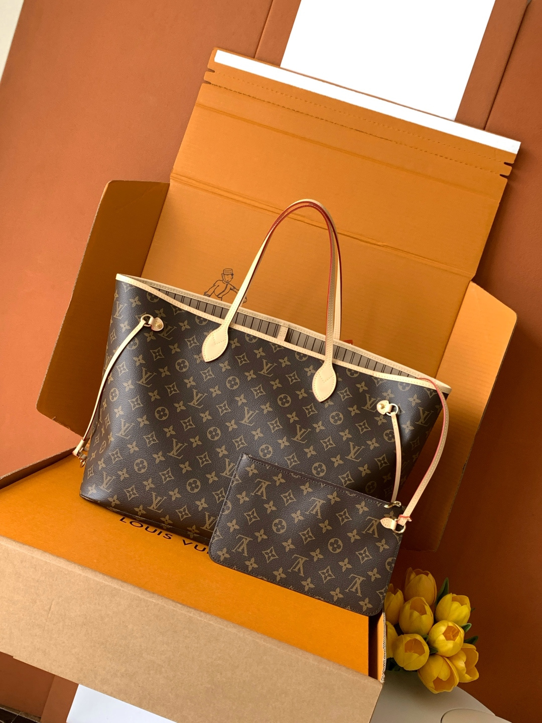 Louis Vuitton Tote Bag Canvas 19cm-m-l