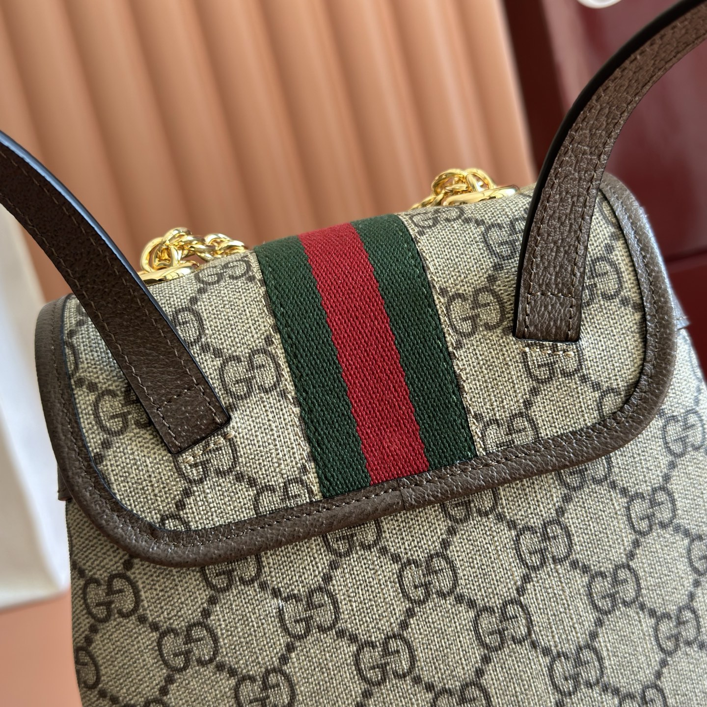 Gucci Backpack Canvas White M-l-s