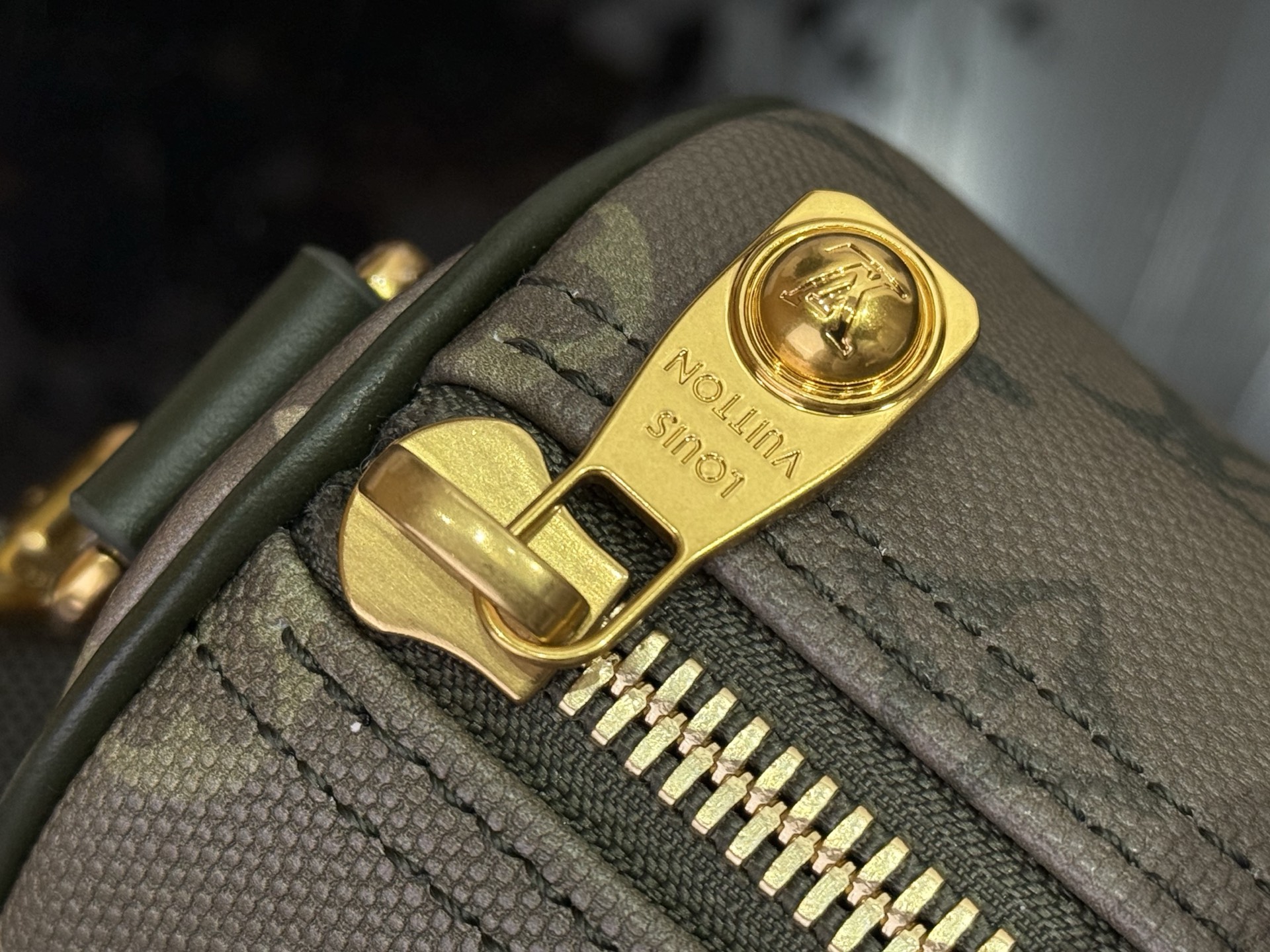 Louis Vuitton Basic Bag Canvas Green M-l-s