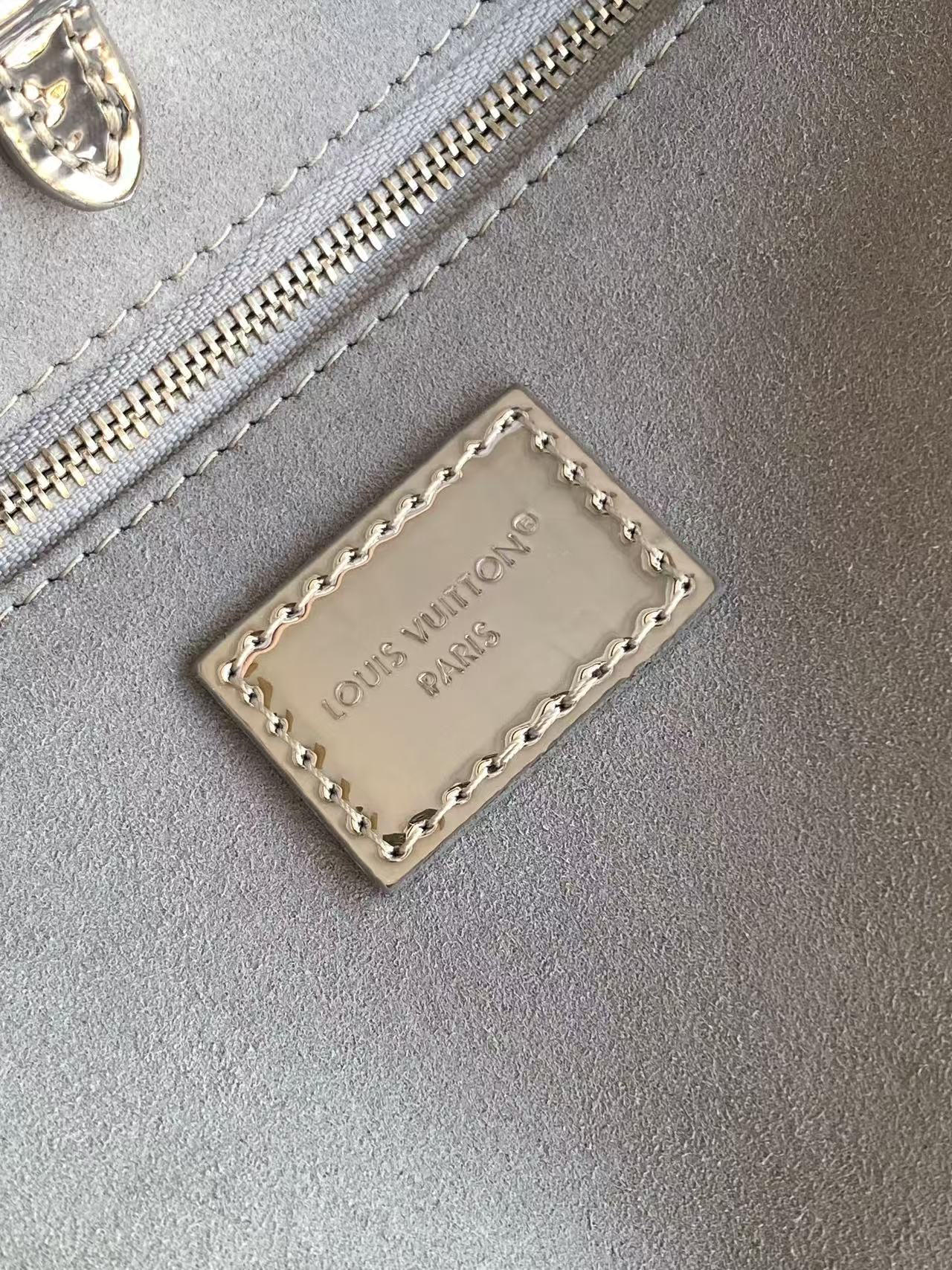 Louis Vuitton Basic Bag Canvas Silver M-l-s