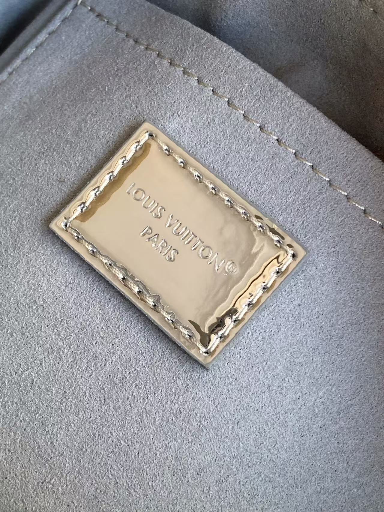 Louis Vuitton Basic Bag Canvas Silver M-l-s