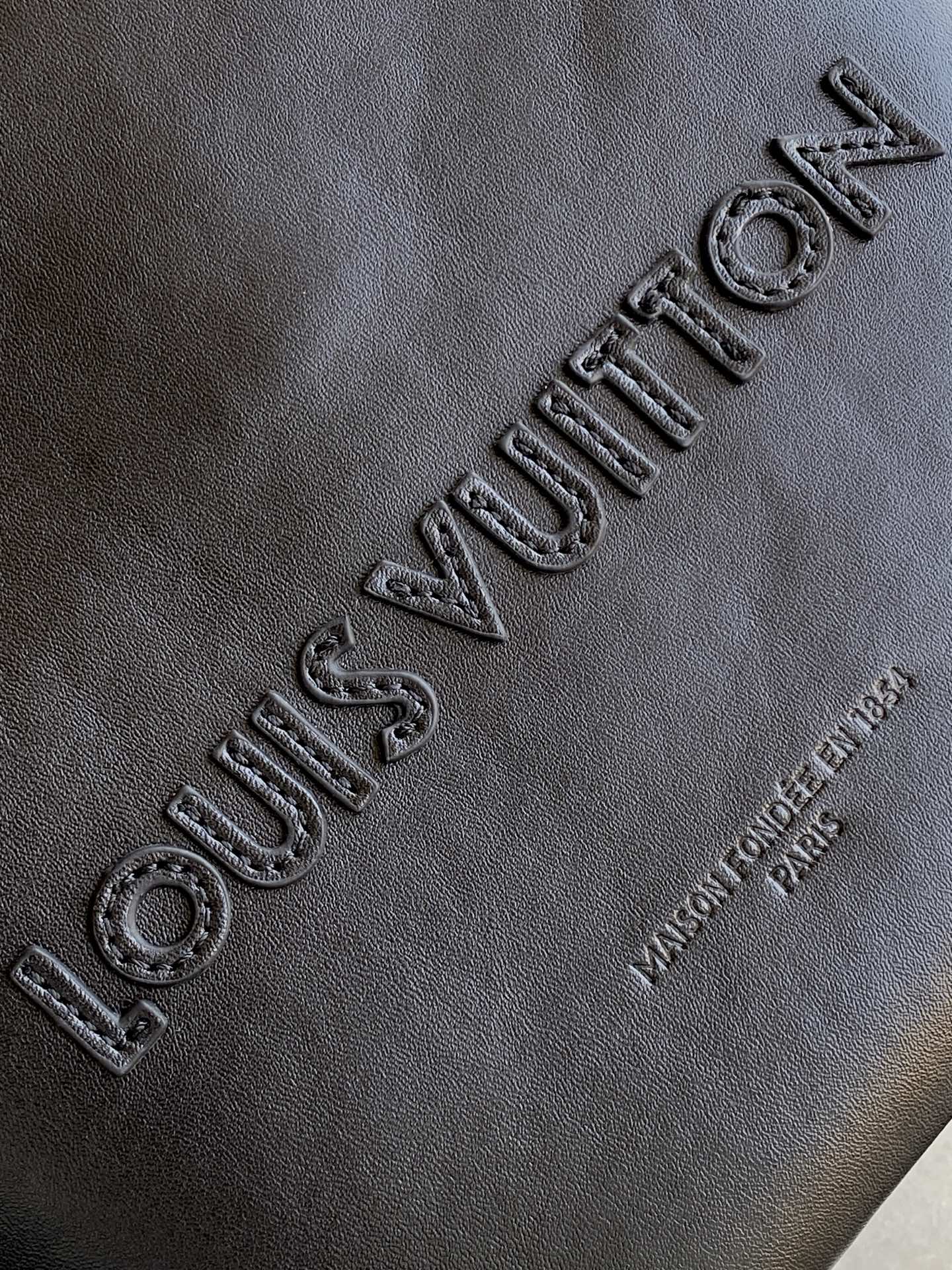 Louis Vuitton Tote Bag Cow Leather Black M-l-s