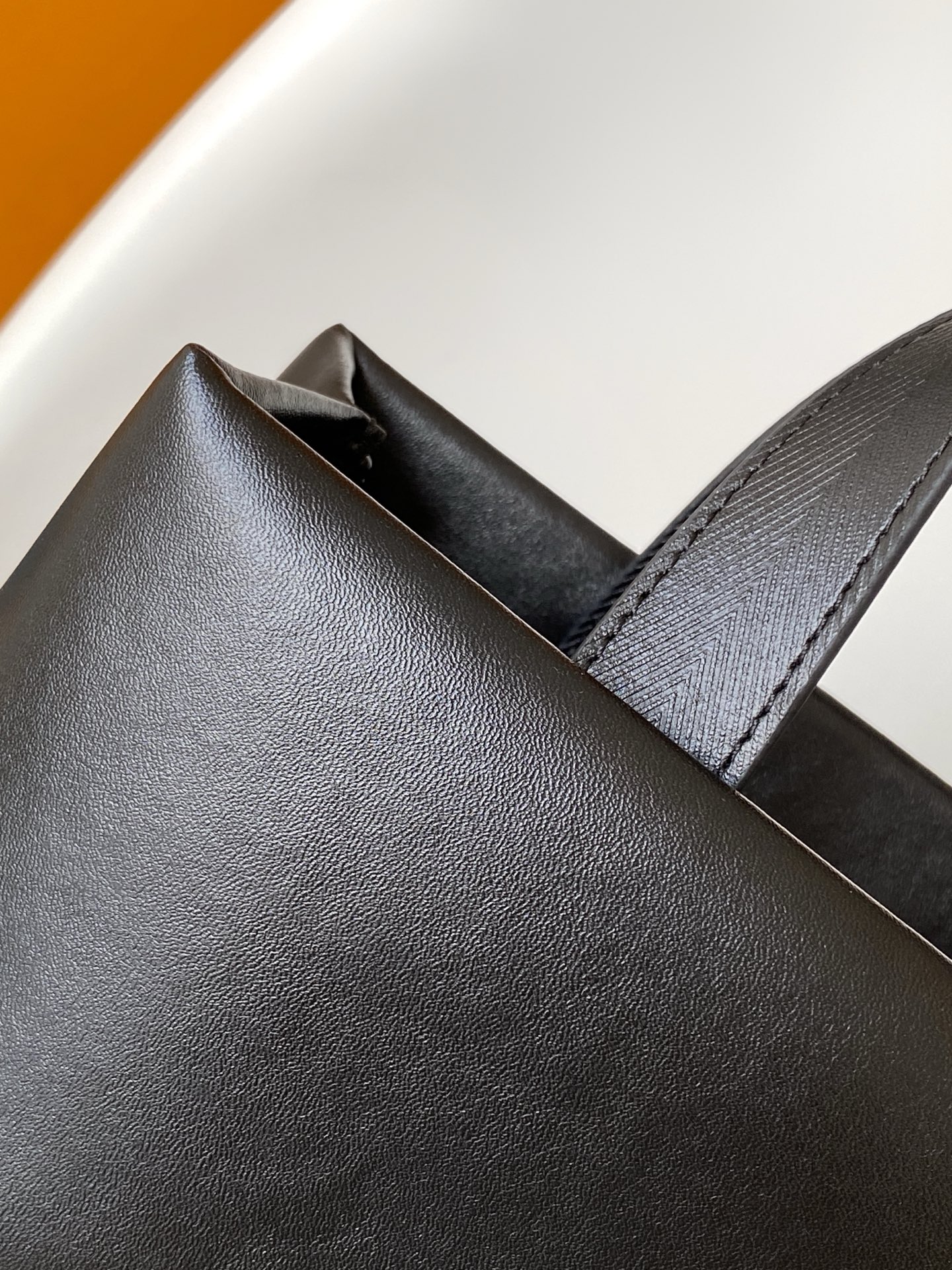 Louis Vuitton Tote Bag Cow Leather Black M-l-s