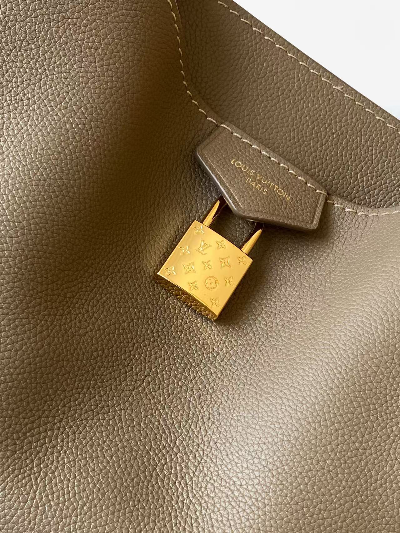 Louis Vuitton Basic Bag Cow Leather Black M-s