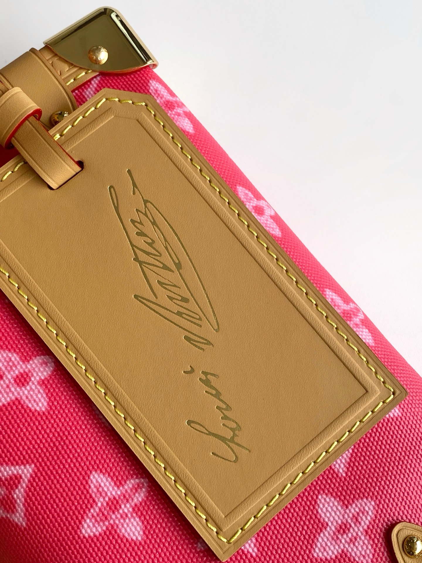 Louis Vuitton Basic Bag Cow Leather Gold M-s