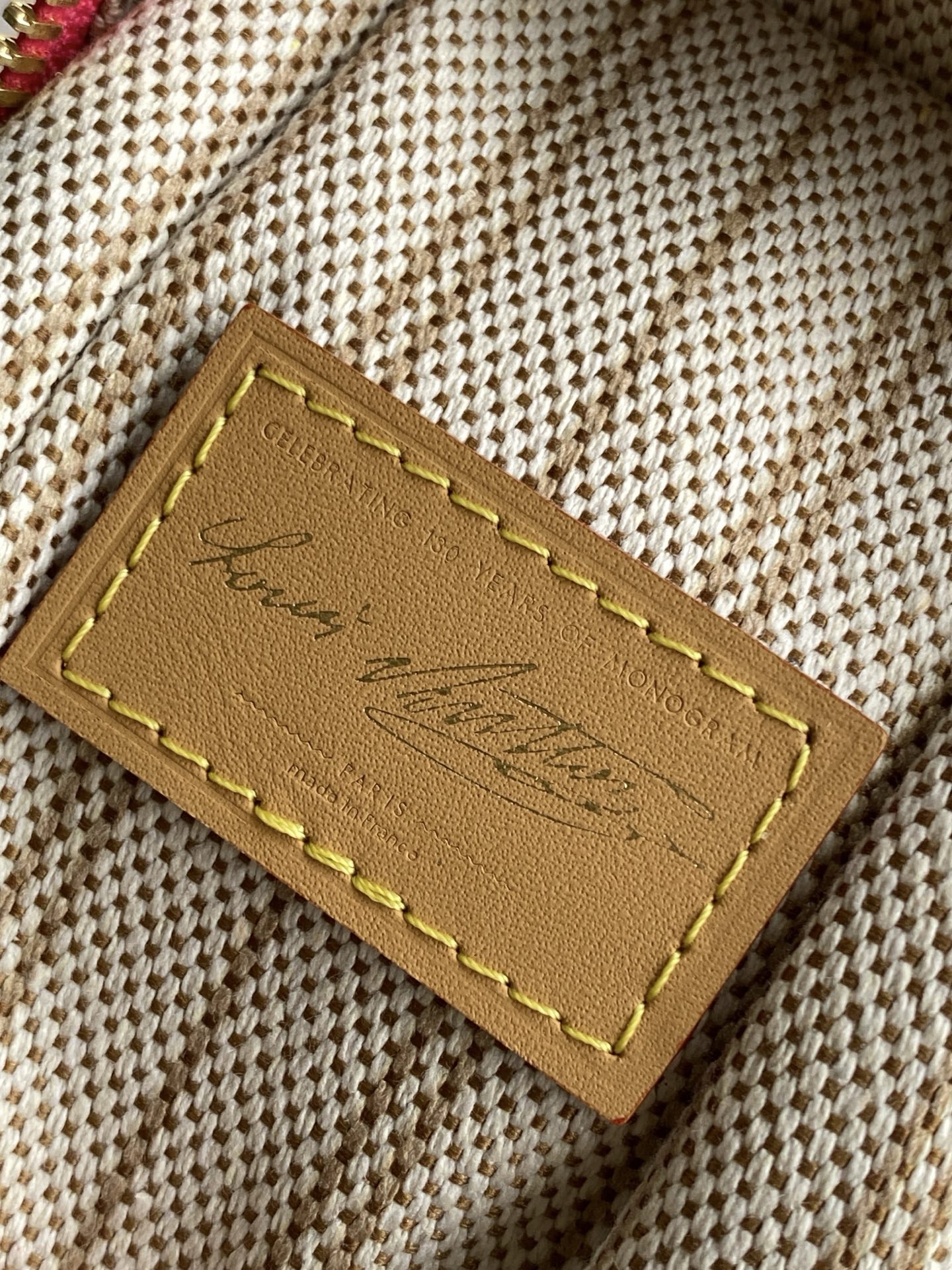 Louis Vuitton Basic Bag Cow Leather Gold M-s