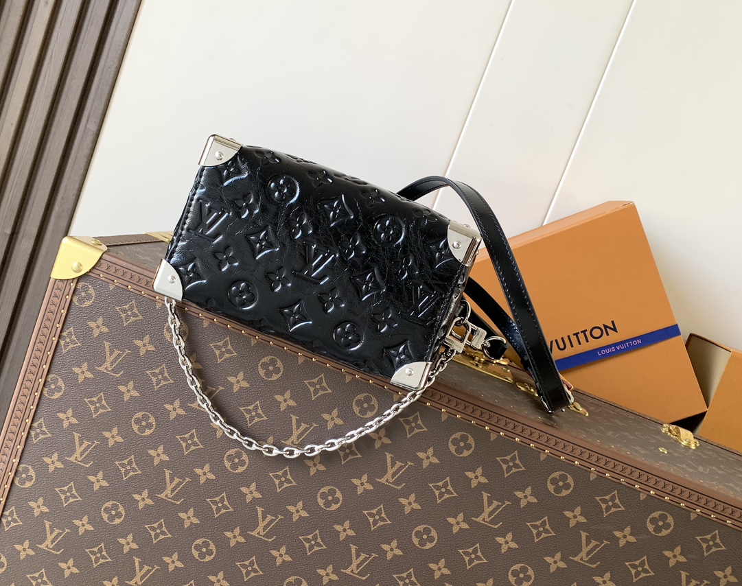 Louis Vuitton Basic Bag Cow Leather Black M-s