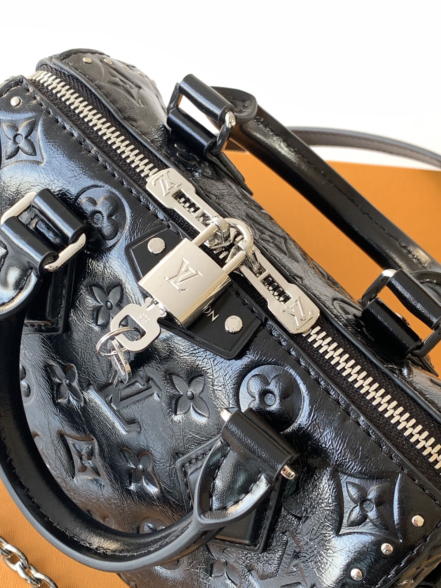 Louis Vuitton Basic Bag Cow Leather Black M-s