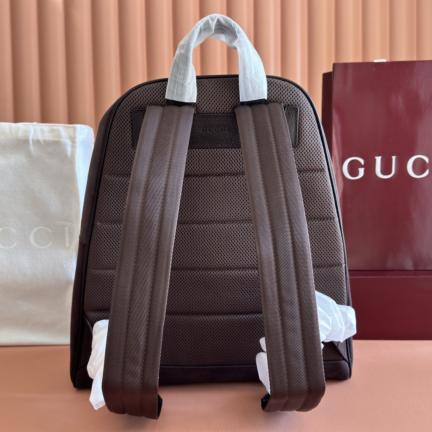 Gucci Backpack Canvas White M-s