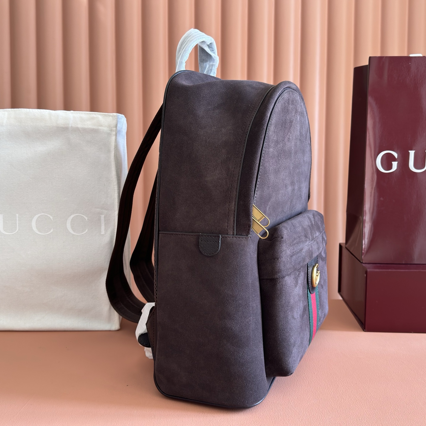 Gucci Backpack Canvas White M-s