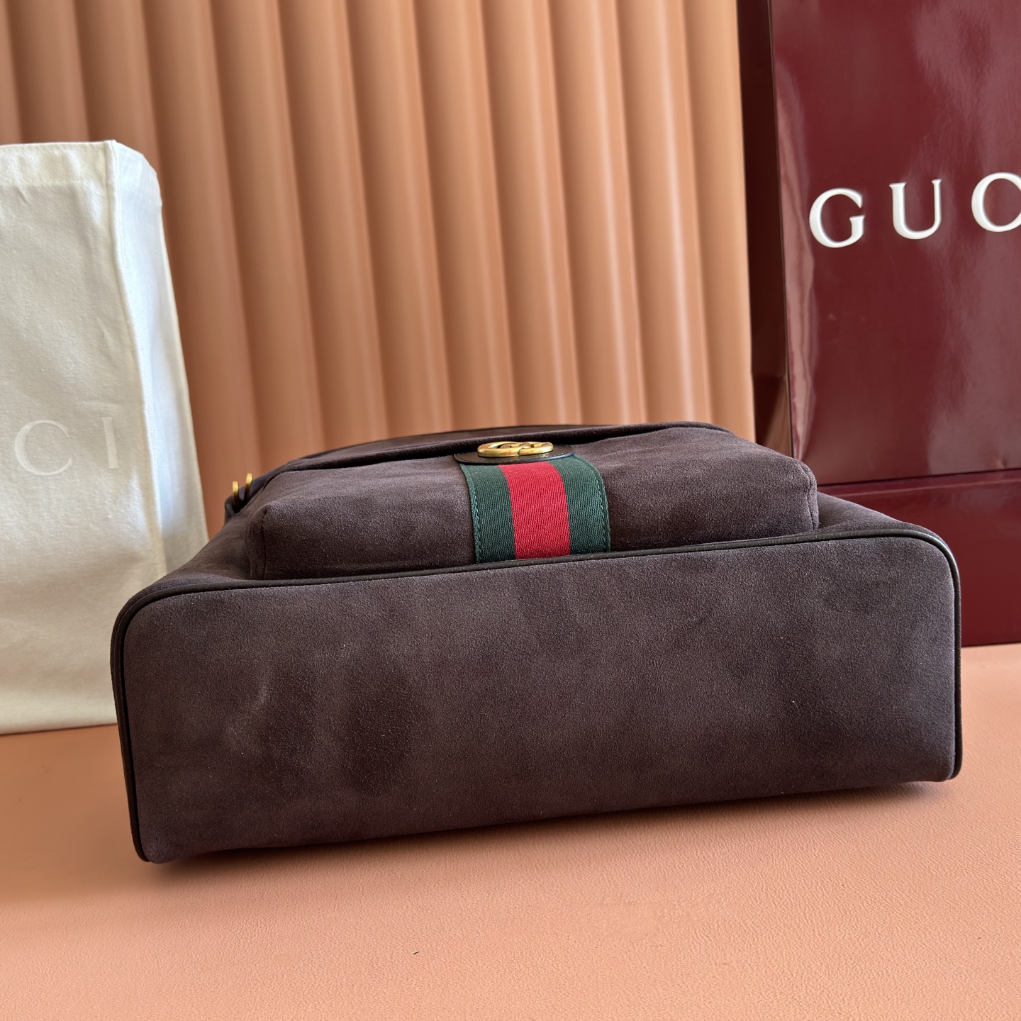 Gucci Backpack Canvas White M-s