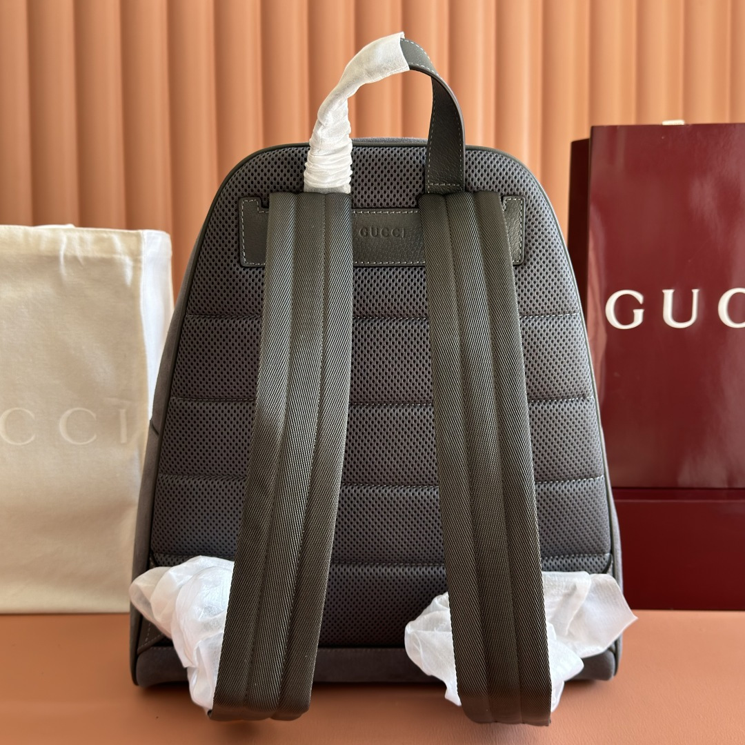 Gucci Backpack Canvas White M-s