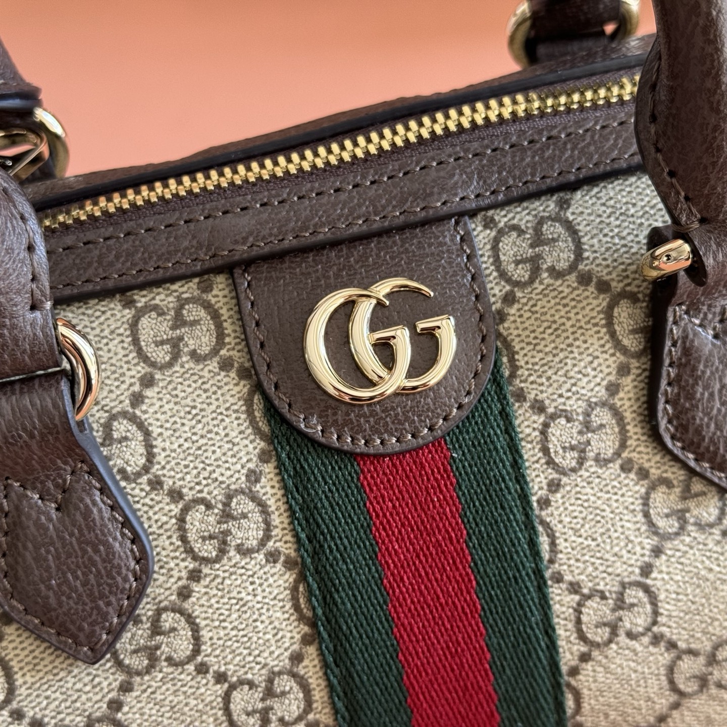 Gucci Basic Bag Canvas Brown L