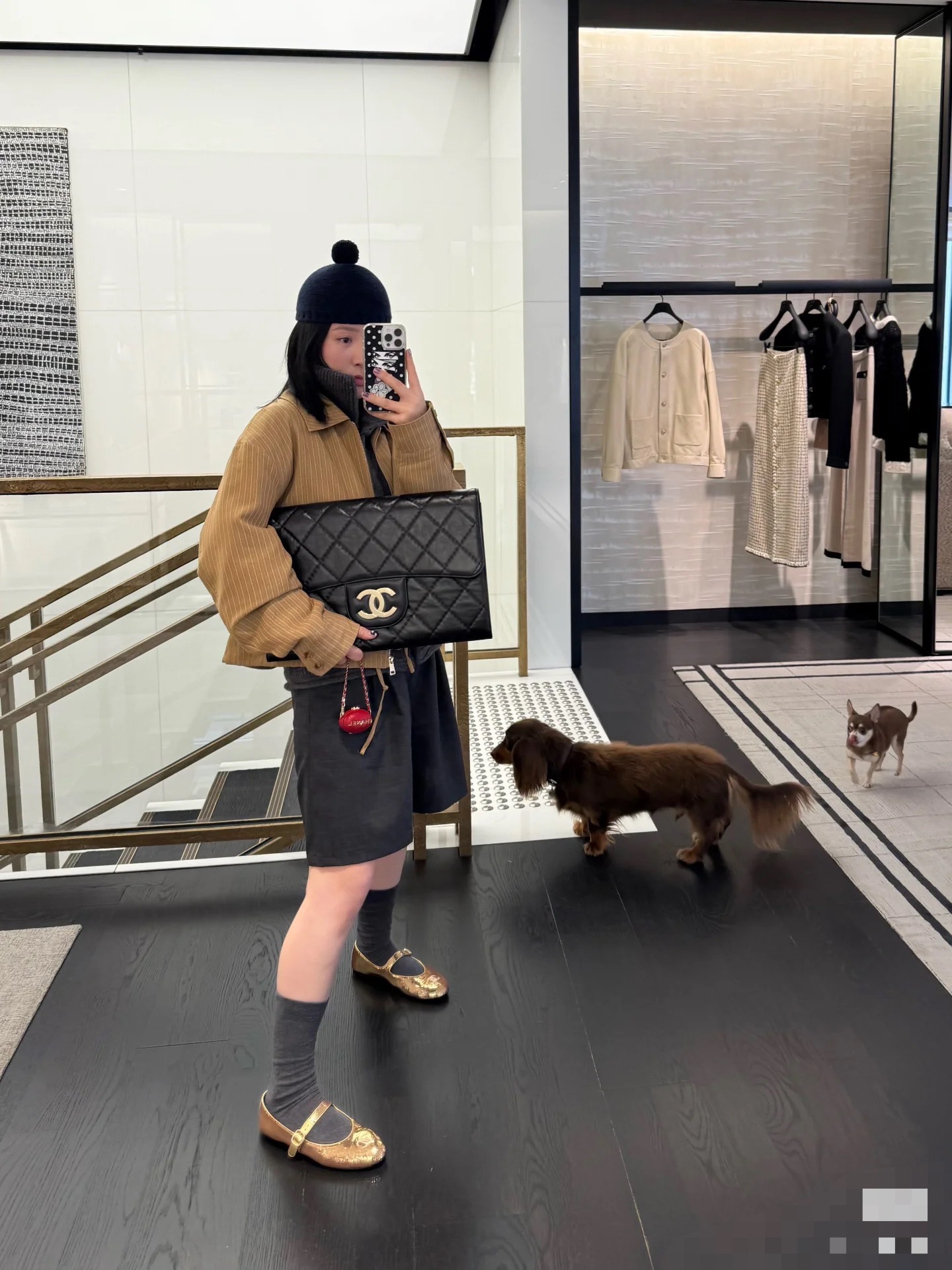 Chanel Clutch Bag Black M-l