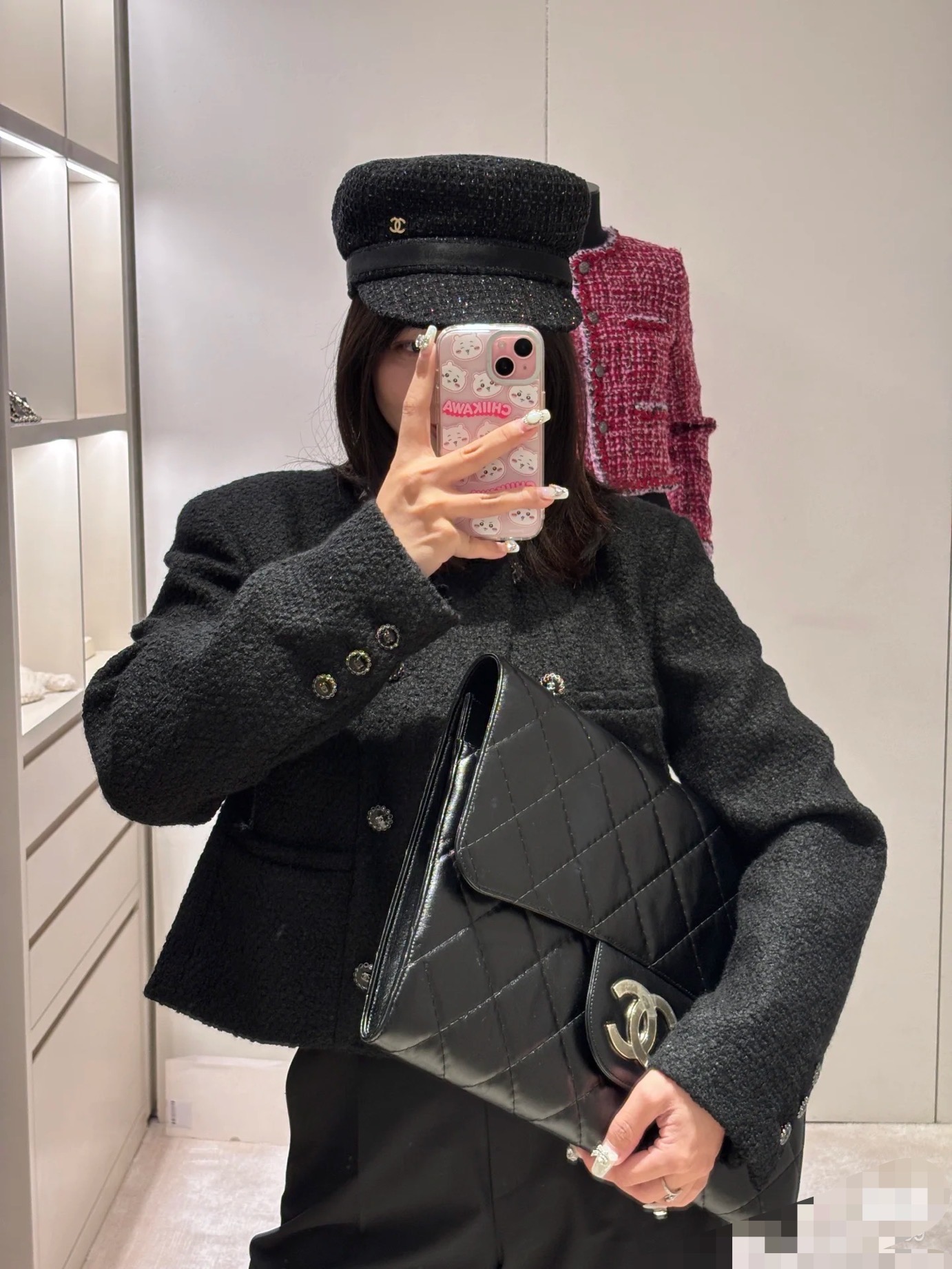 Chanel Clutch Bag Black M-l