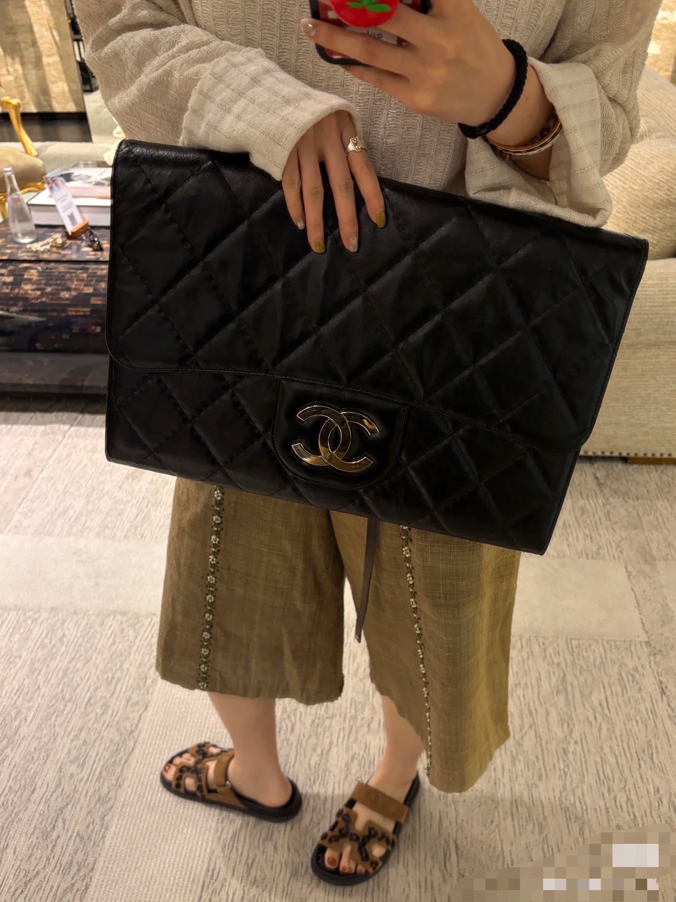 Chanel Clutch Bag Black M-l