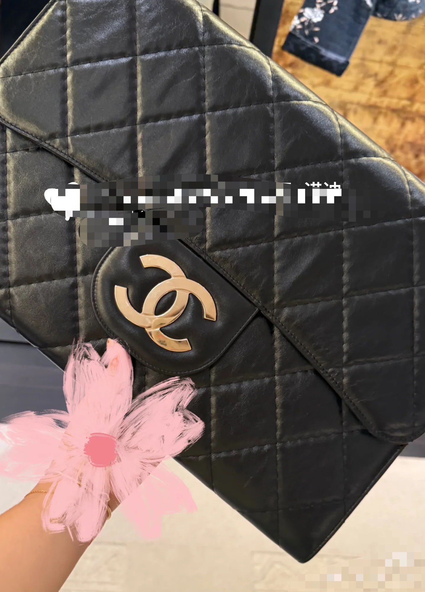 Chanel Female Clutch Bag Cow Leather Large Capacity M-l-s