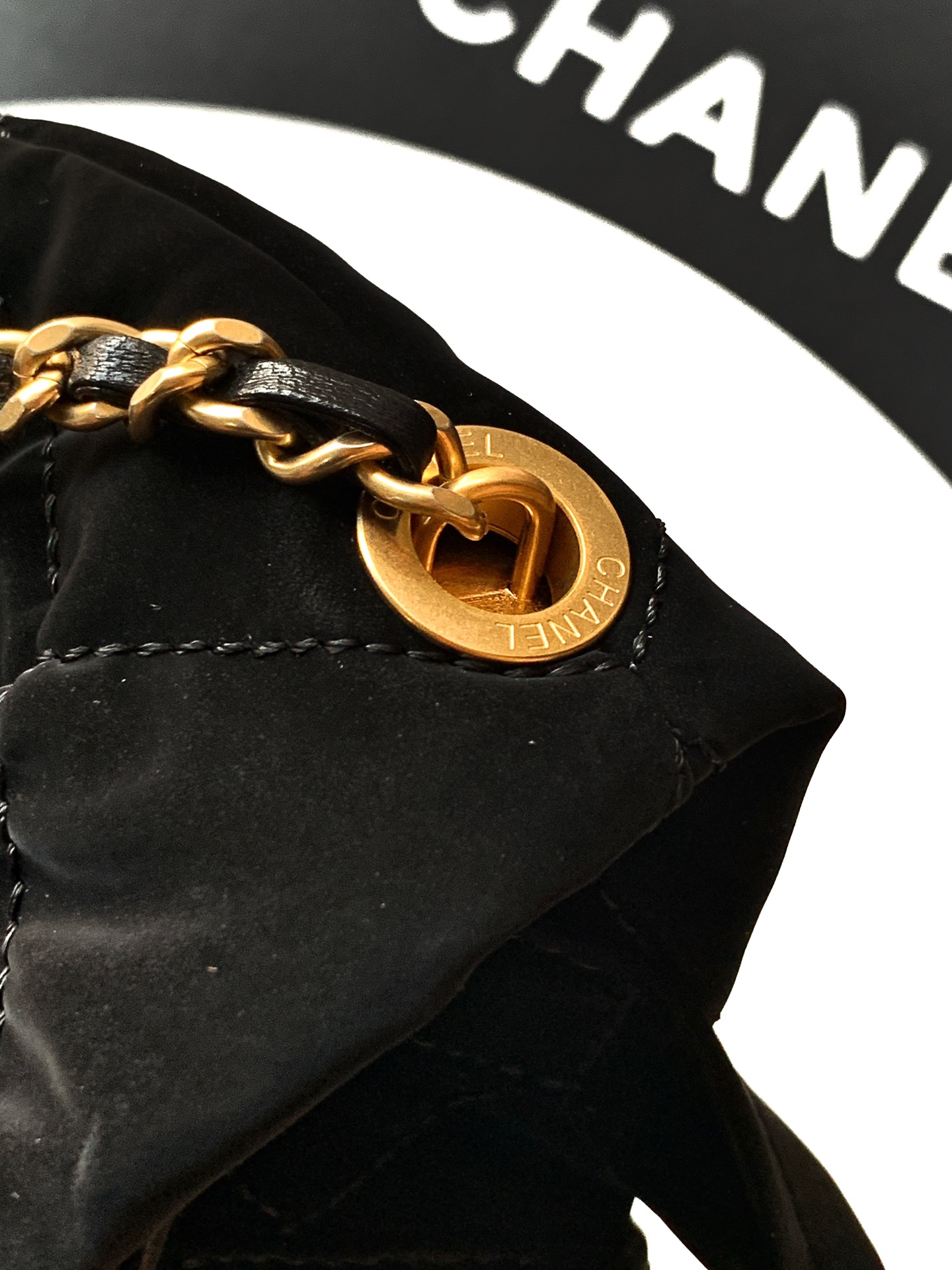 Chanel Female Basic Bag Sheepskin Black Waterproof 26cm-l