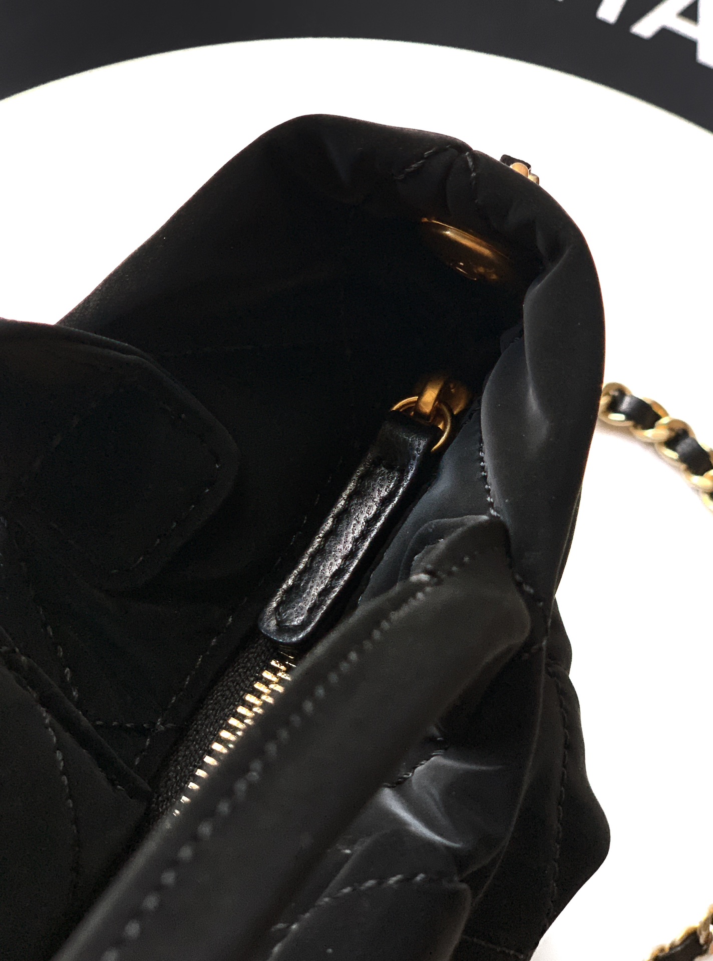 Chanel Female Basic Bag Sheepskin Black Waterproof 26cm-l