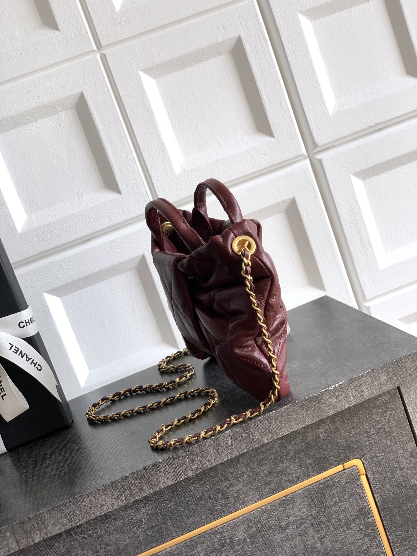 Chanel Female Basic Bag Sheepskin Black Waterproof M-l