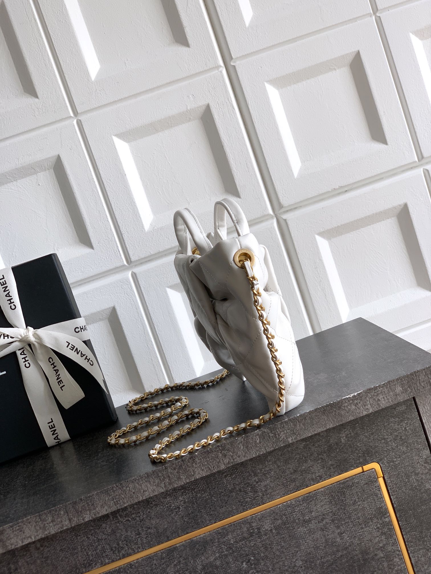 Chanel Female Basic Bag Sheepskin Black Waterproof M-l