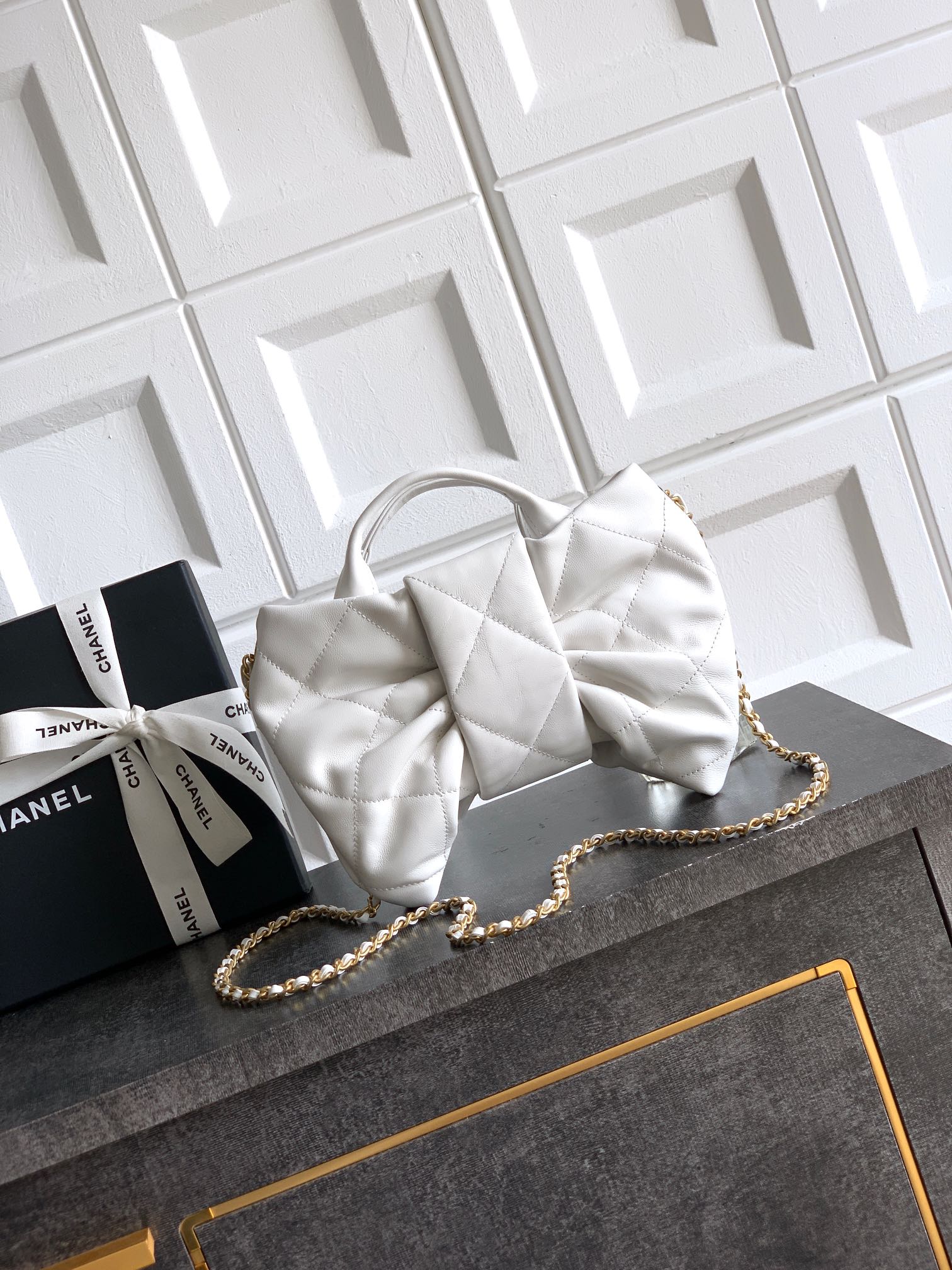 Chanel Female Basic Bag Sheepskin Black Waterproof M-l