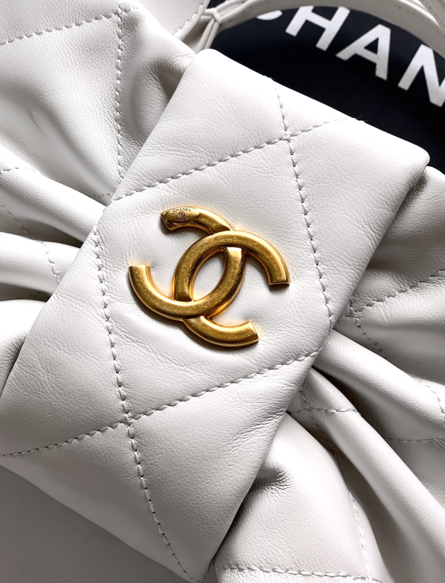 Chanel Female Basic Bag Sheepskin Black Waterproof M-l