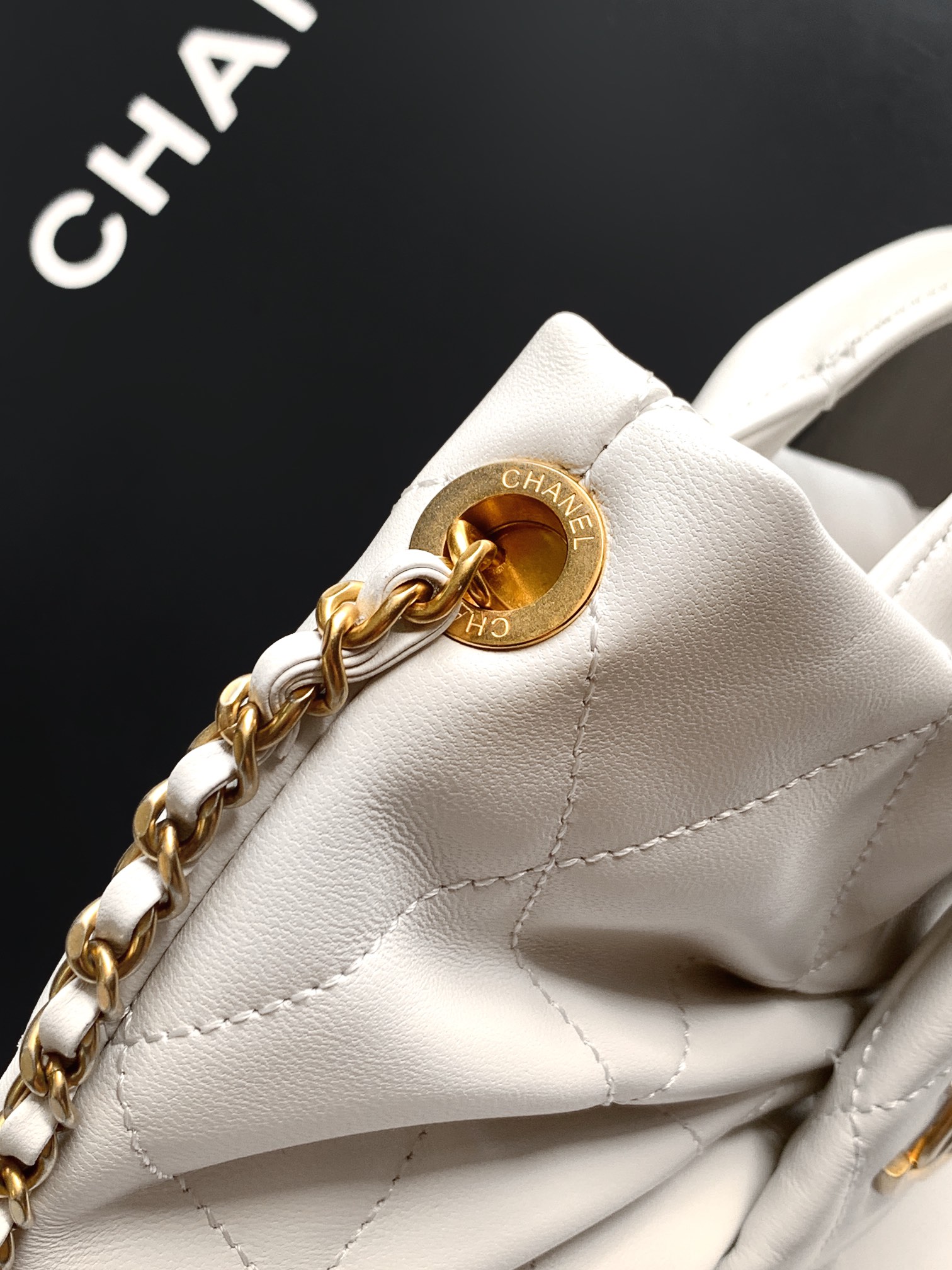 Chanel Female Basic Bag Sheepskin Black Waterproof M-l