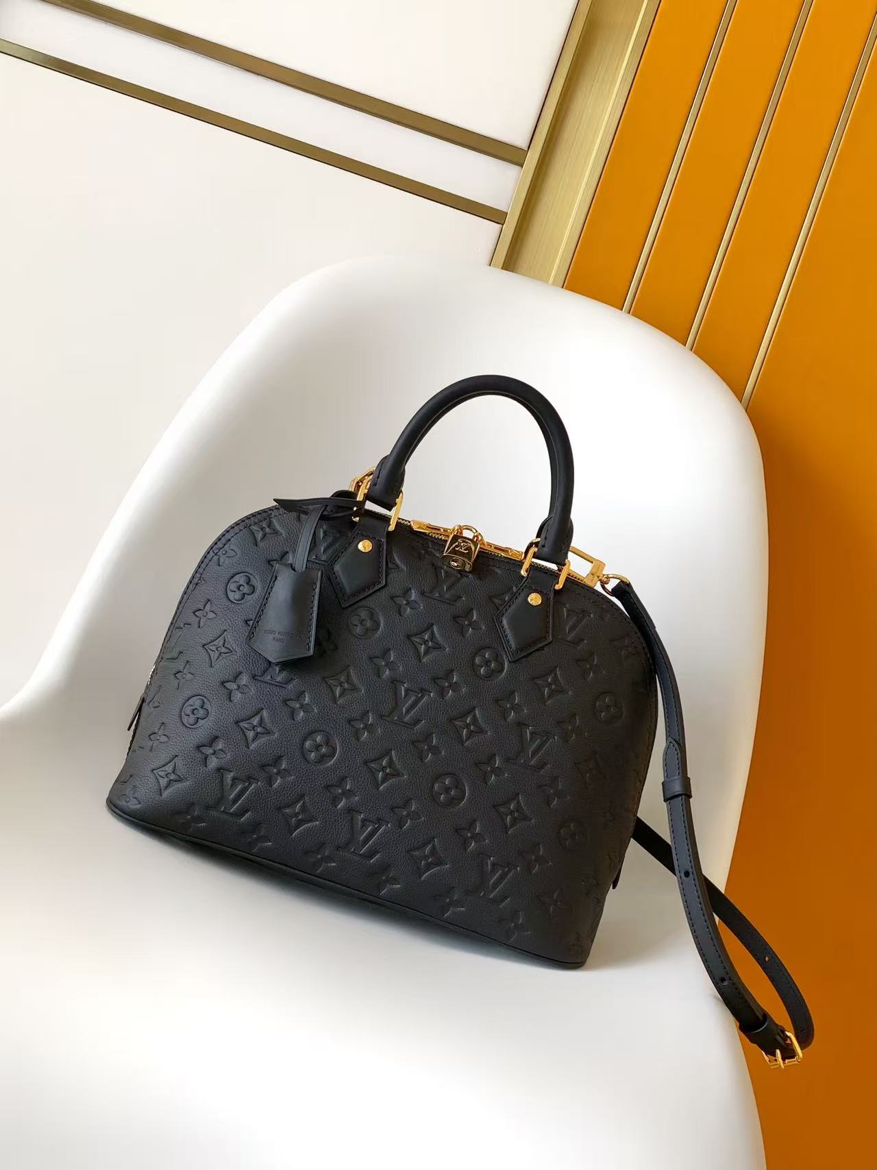 Louis Vuitton Basic Bag Cow Leather M-l-s