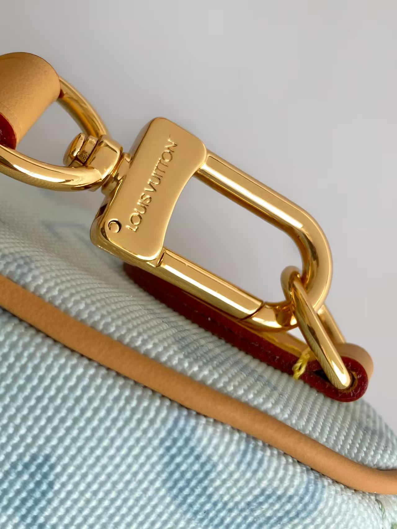 Louis Vuitton Basic Bag Cow Leather Blue M-s