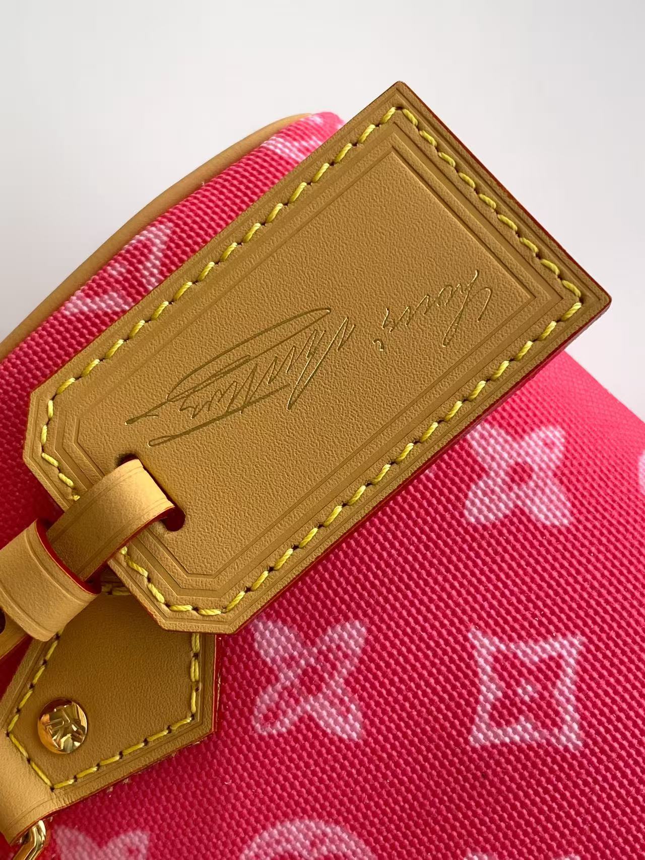 Louis Vuitton Basic Bag Cow Leather Blue M-s