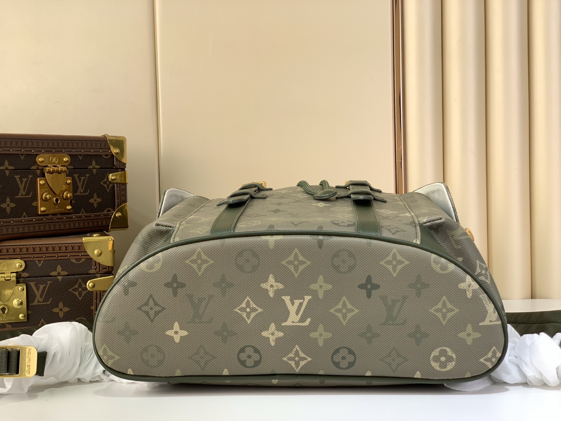 Louis Vuitton Backpack Cow Leather Brown M-l-s