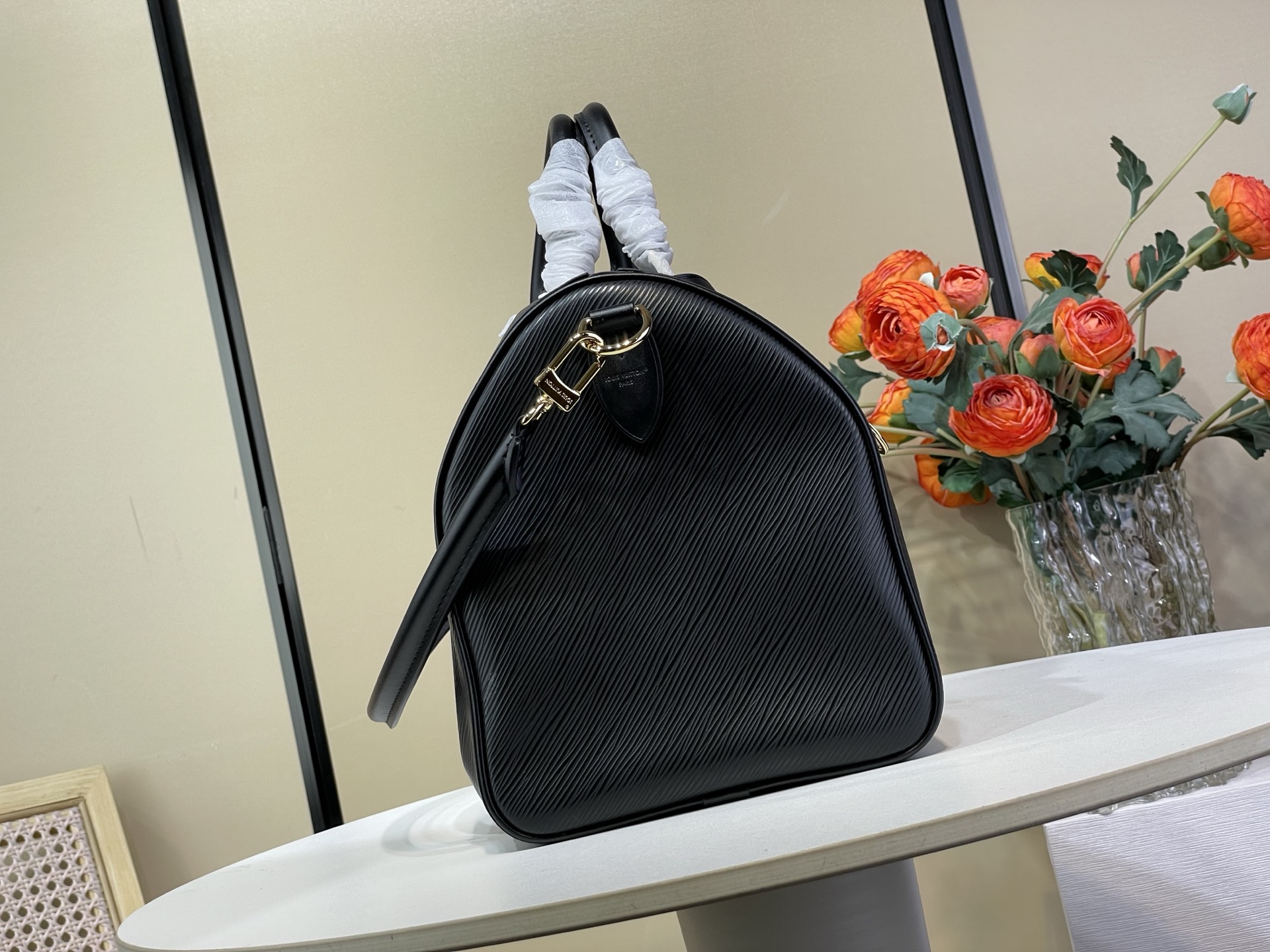 Louis Vuitton Basic Bag Canvas Black M-30cm-s