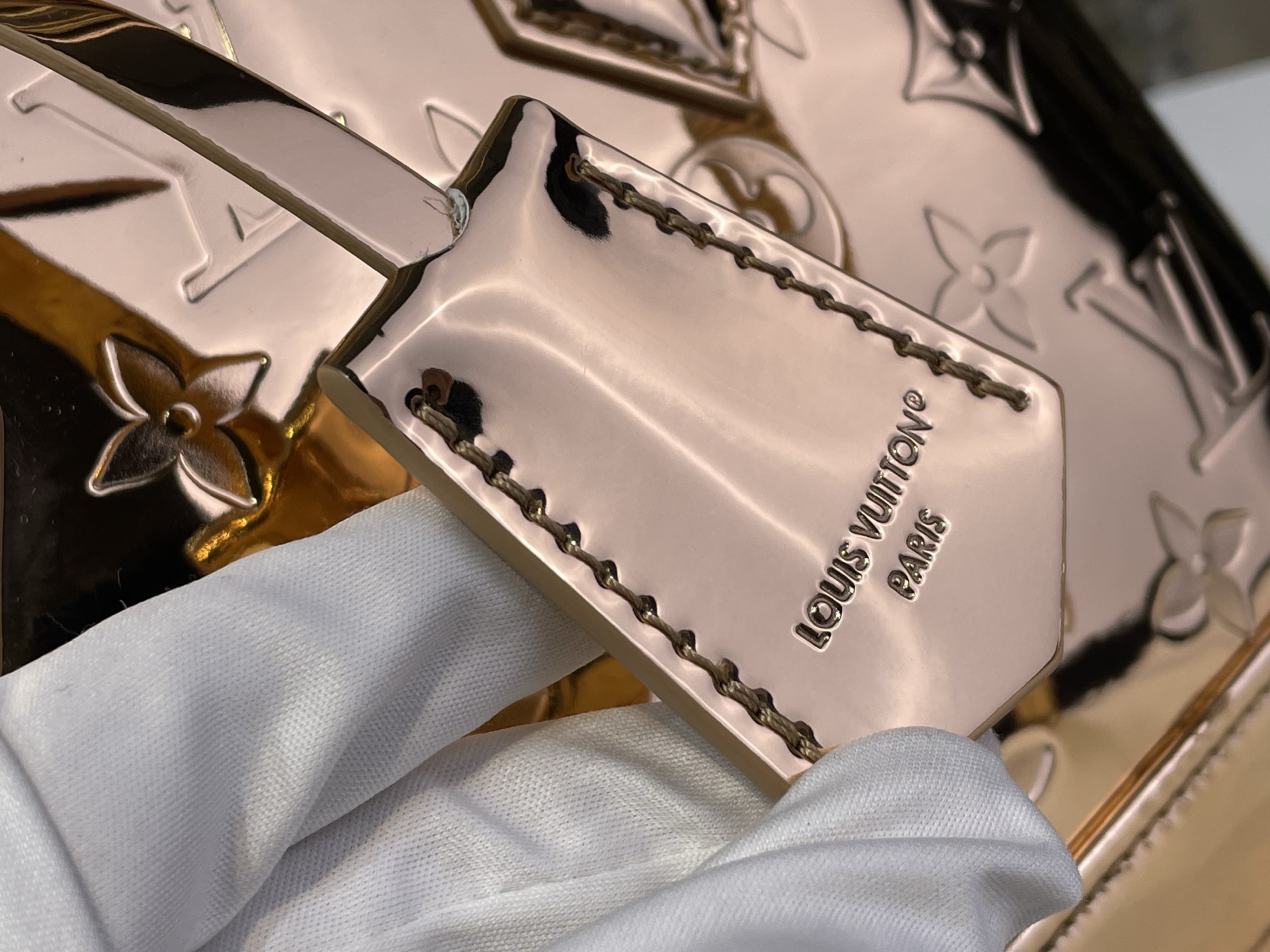 Louis Vuitton Basic Bag Canvas Silver M-l