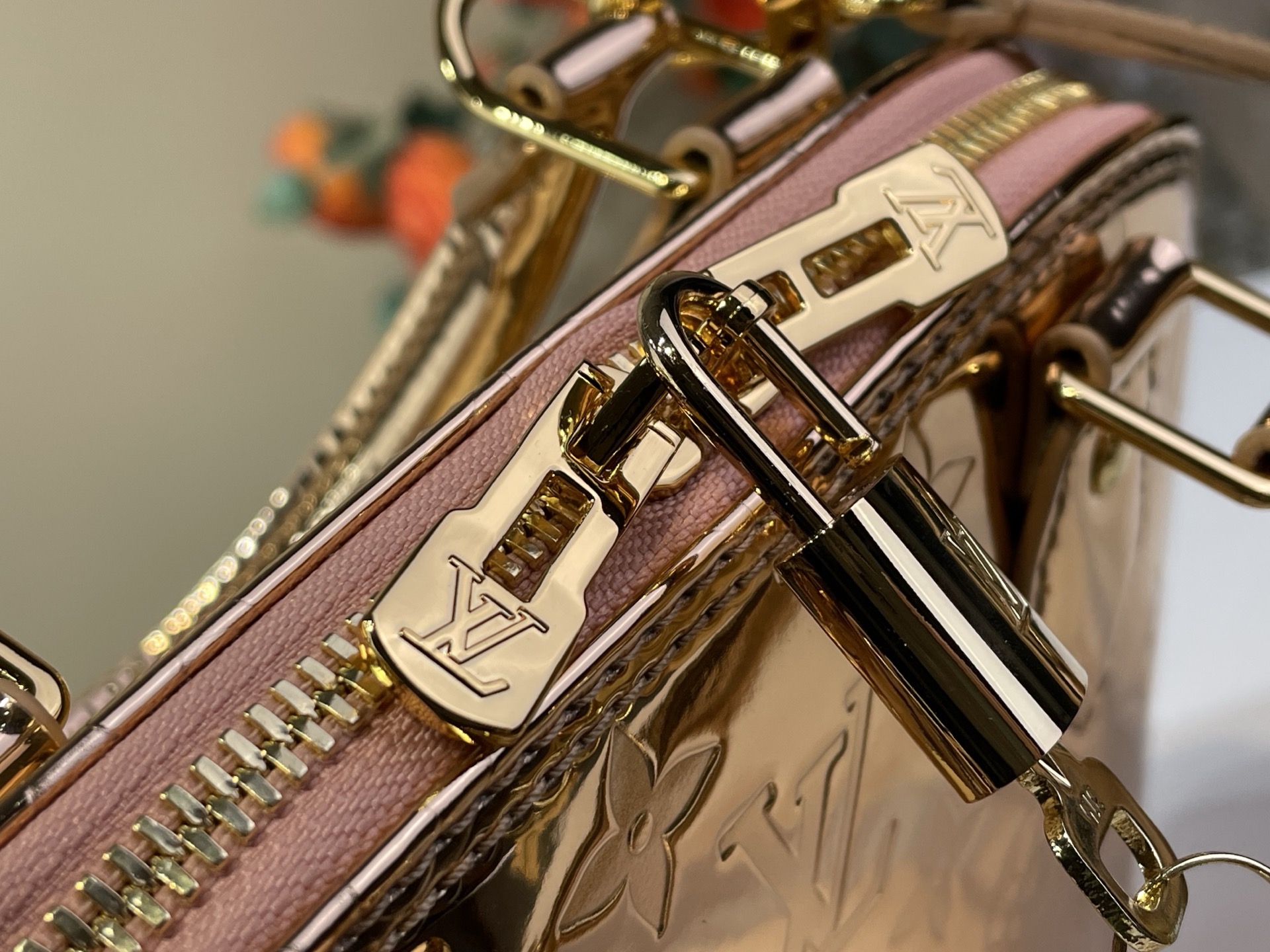 Louis Vuitton Basic Bag Canvas Silver M-l