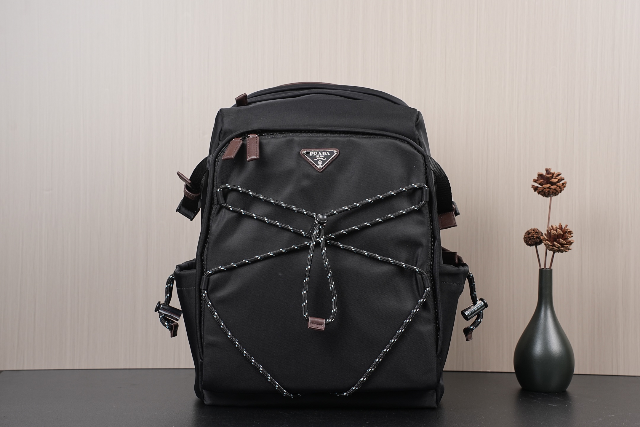 Prada Backpack Nylon Black L
