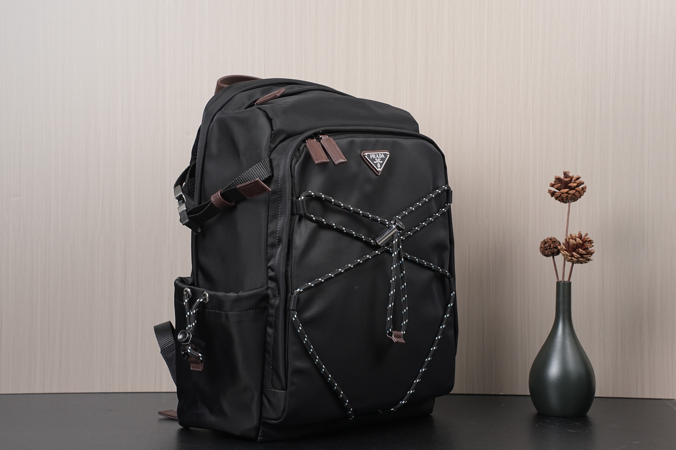 Prada Backpack Nylon Black L