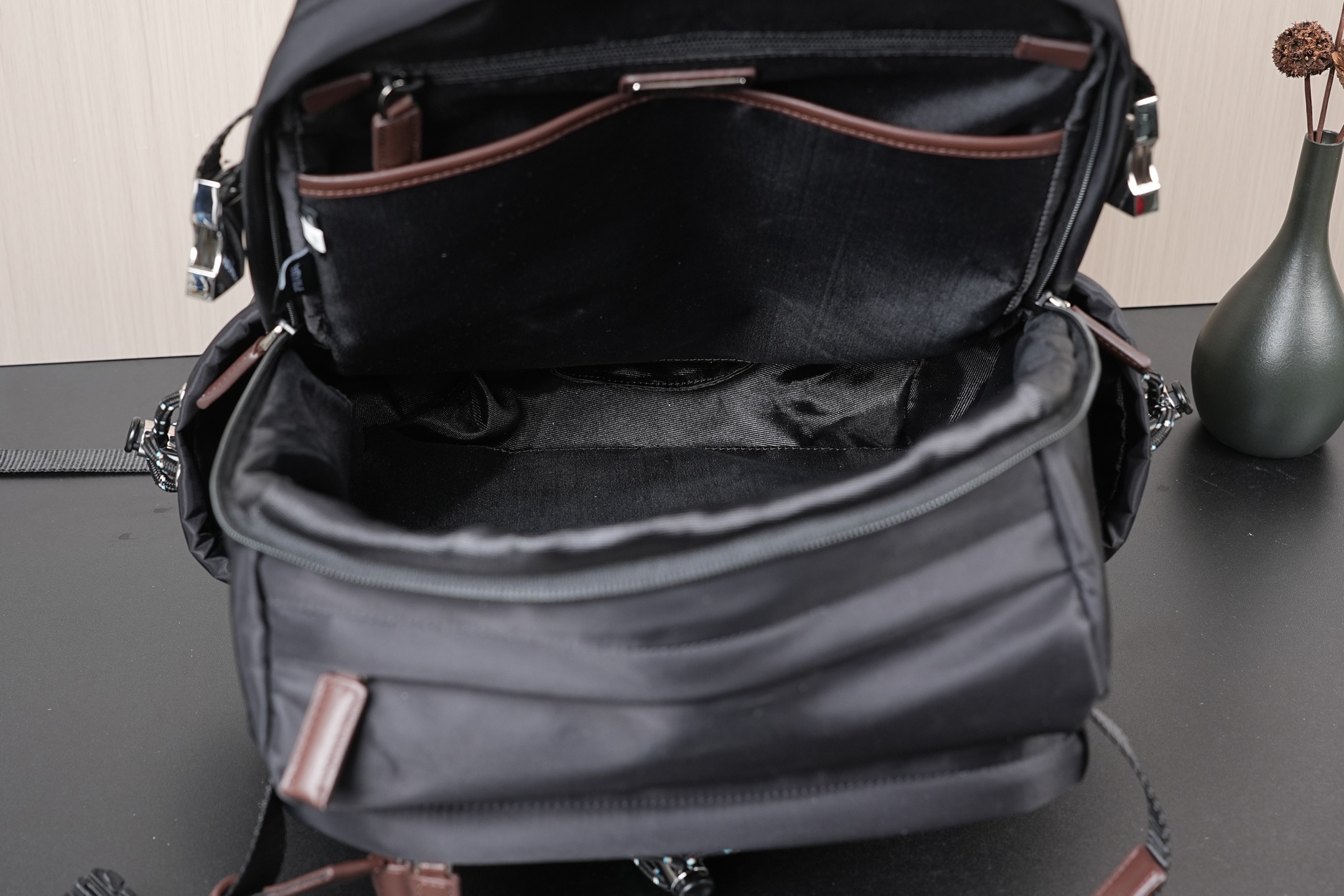 Prada Backpack Nylon Black L