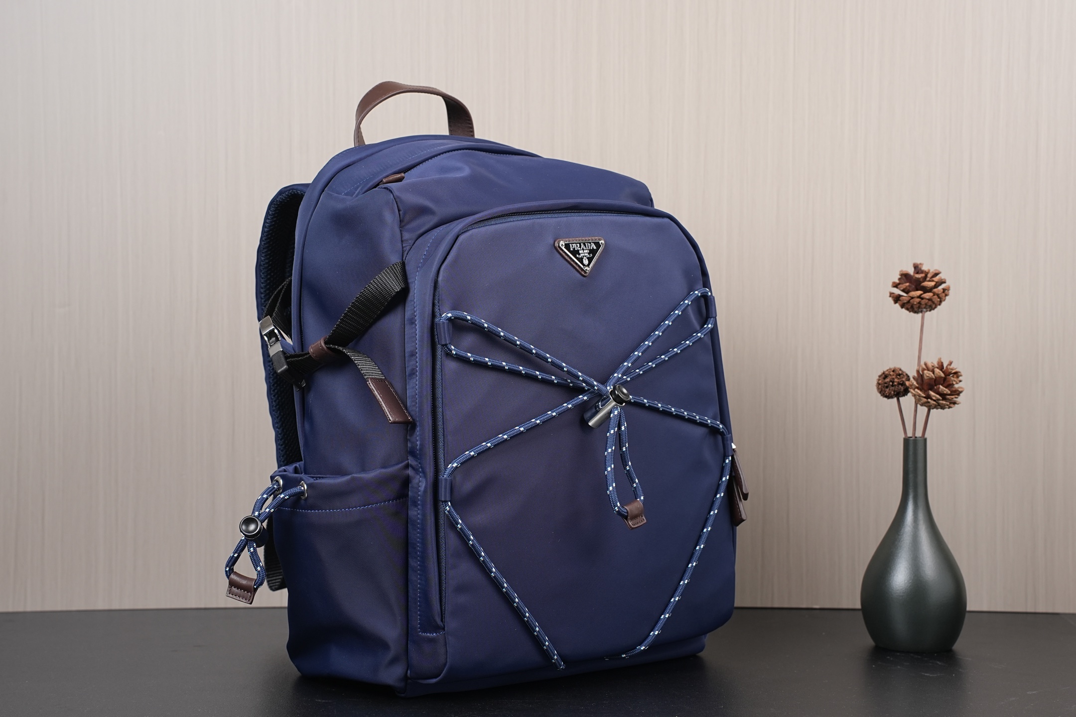 Prada Backpack Nylon Blue L