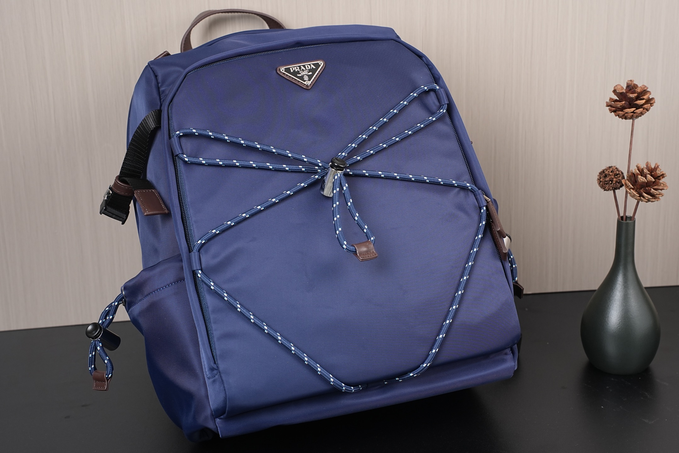 Prada Backpack Nylon Blue L