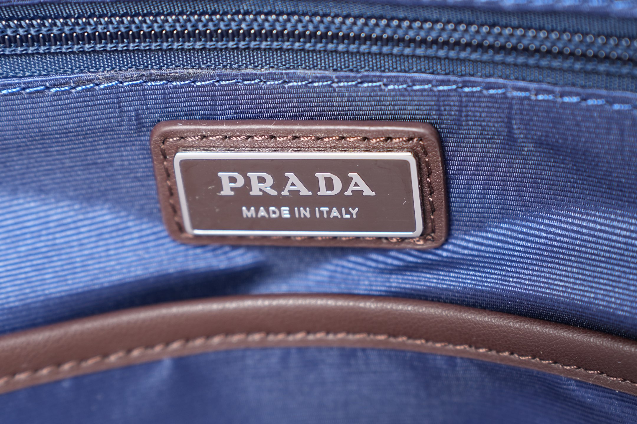 Prada Backpack Nylon Blue L