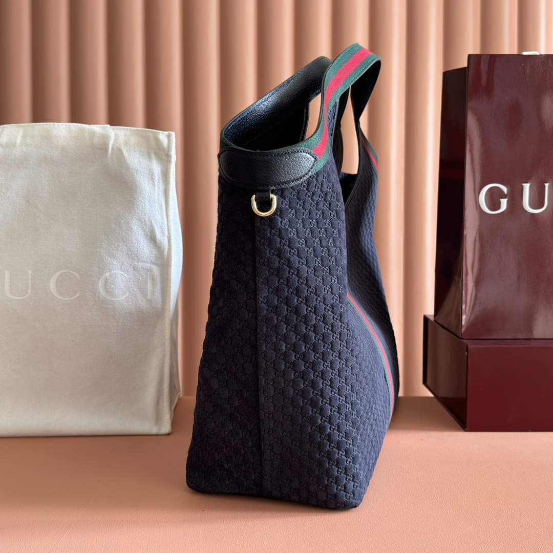 Gucci Tote Bag Canvas Brown Large Capacity L