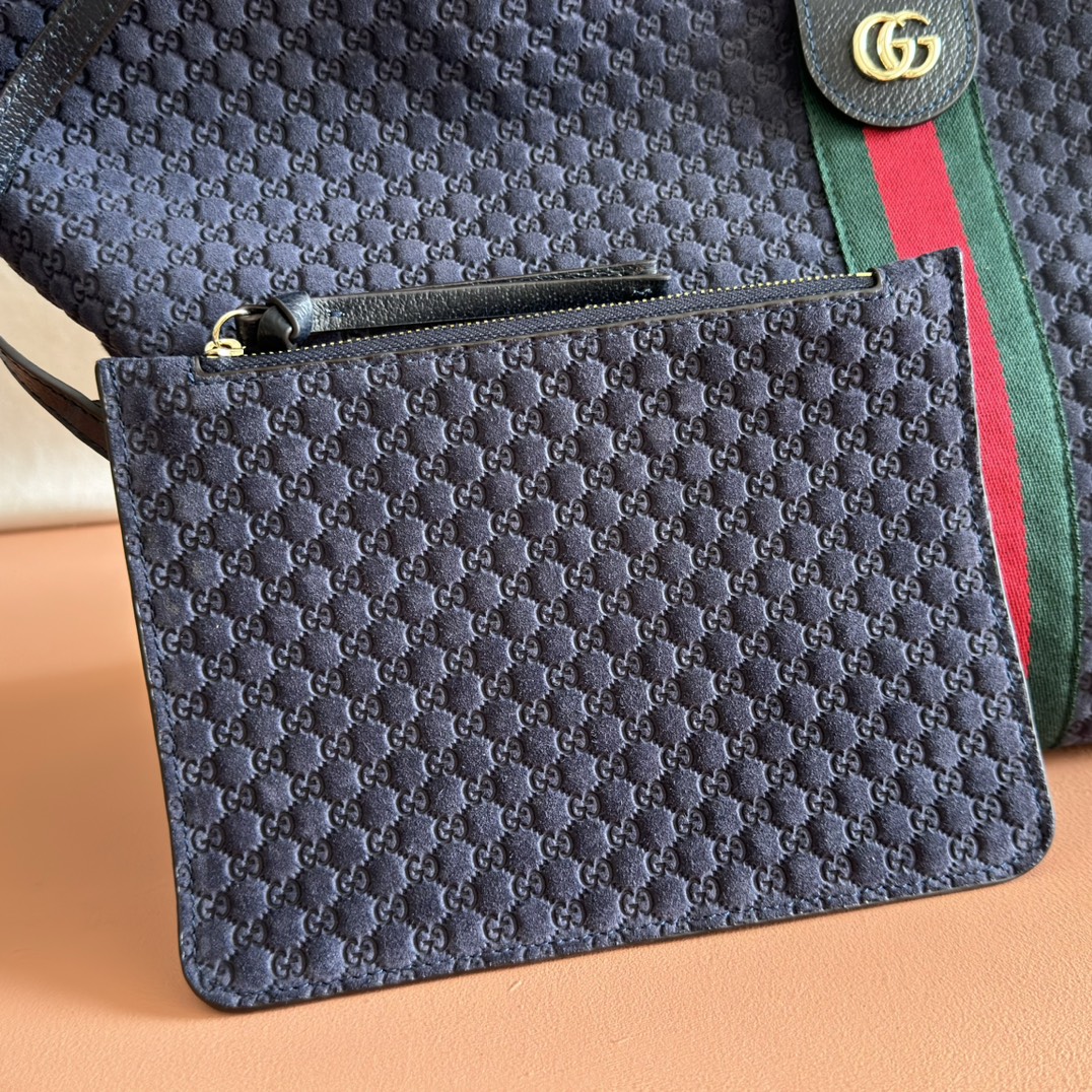 Gucci Tote Bag Canvas Brown Large Capacity L