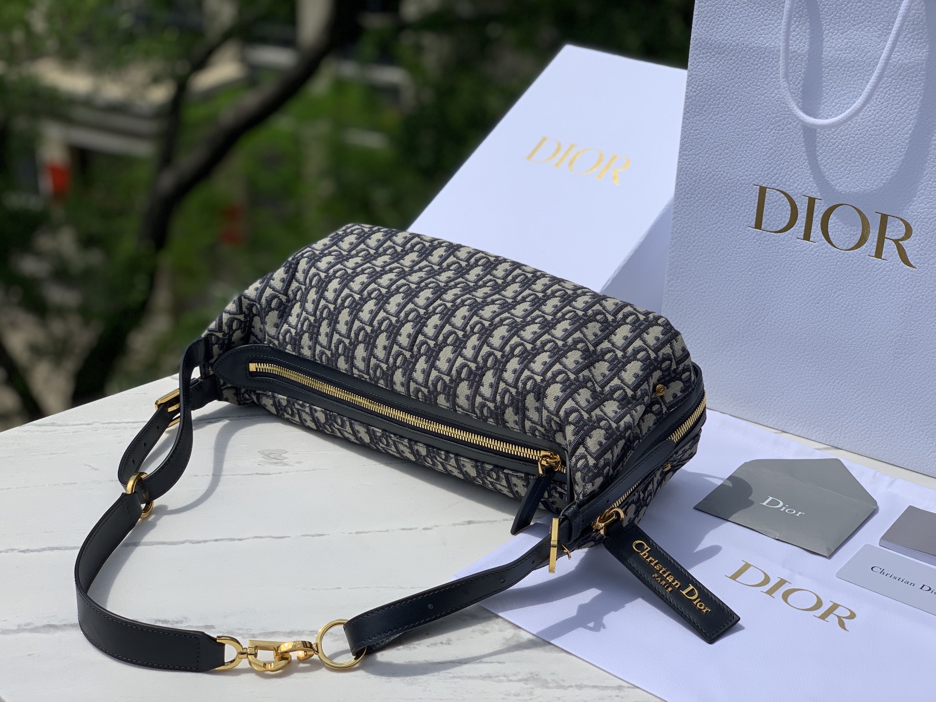 Dior Basic Bag Blue 15cm-l