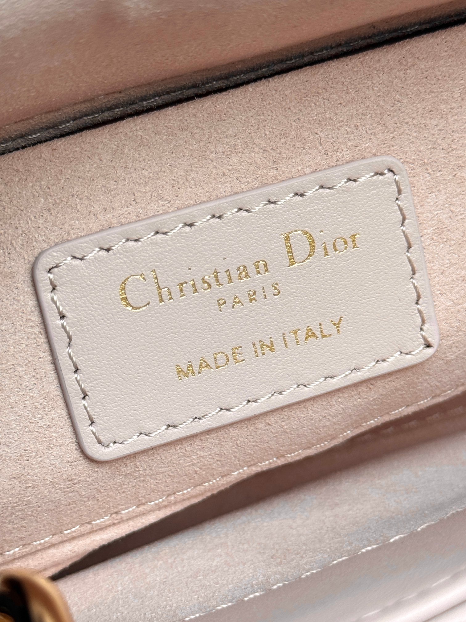 Dior Female Basic Bag Sheepskin Pink M-l