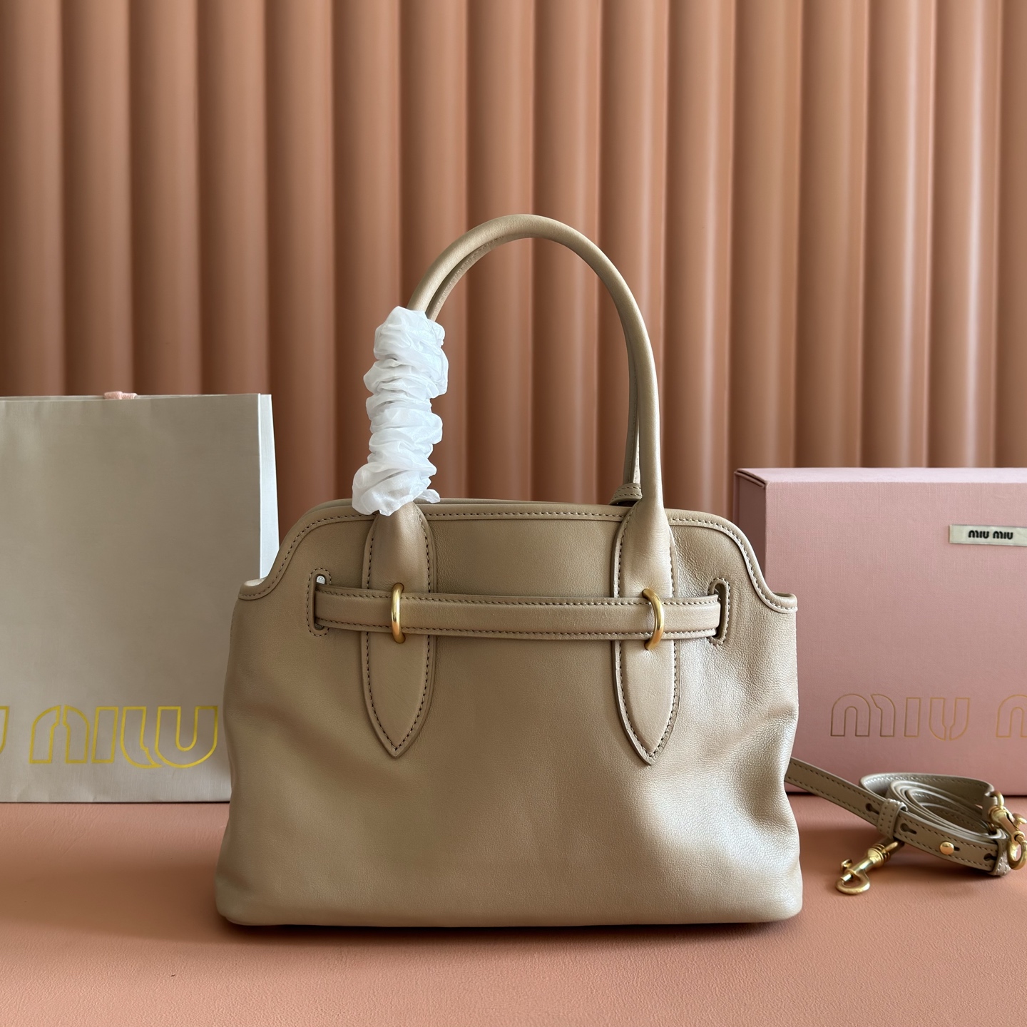 Miu Miu Basic Bag Gold M-10cm