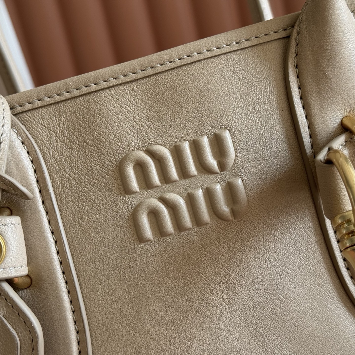 Miu Miu Basic Bag Gold M-10cm